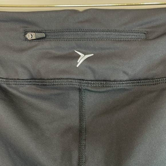 Old Navy Active Go-Dry Fitted Run Tight Leggings Black Jack Low Rise M - Picture 6 of 12